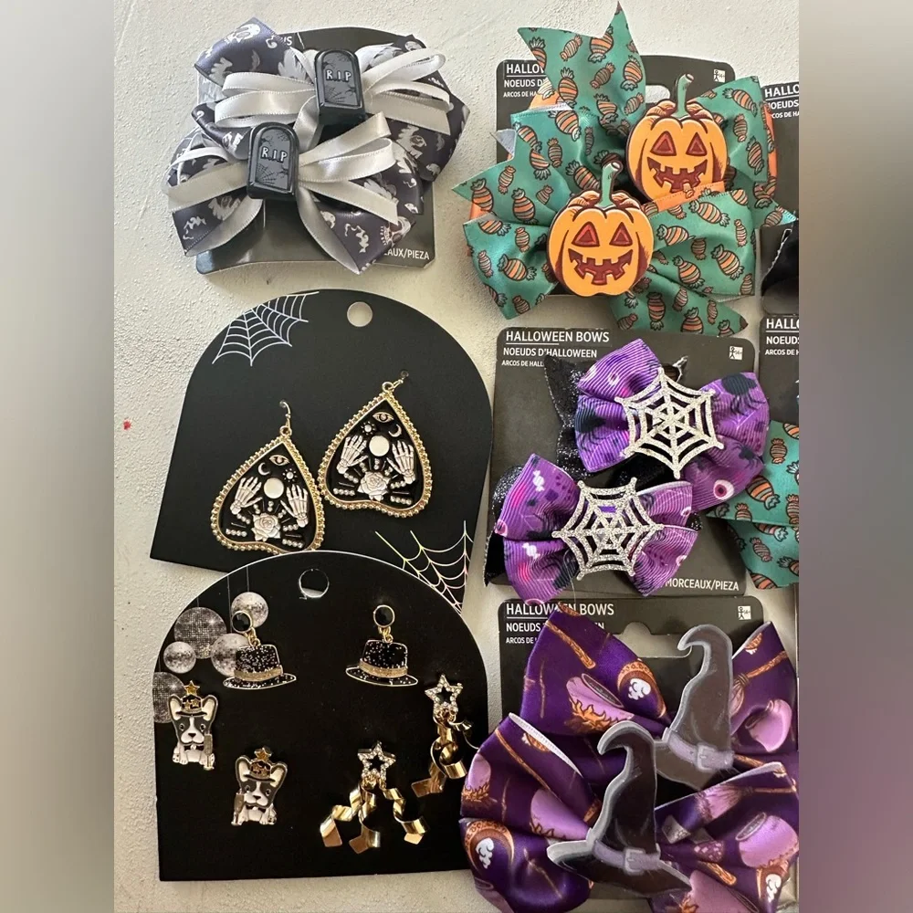 Bundle / Halloween Themed Kids Hair Accessories‎ Set